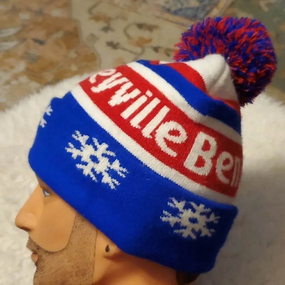 Winter Hat Cap Bentleyville‎ With Pom Pom. One Size